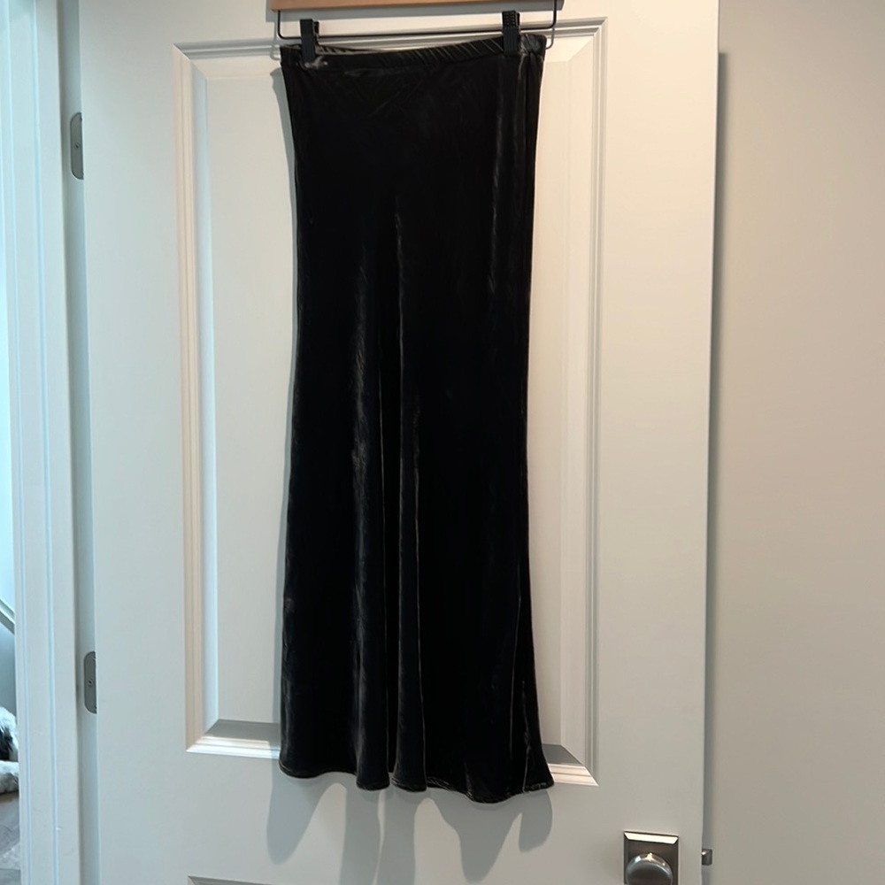 Margaret O’Leary velvet fitted skirt size XS
